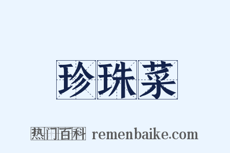 珍珠菜是什么意思的图片